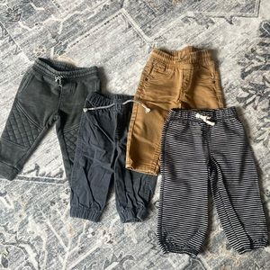 Bundle of 4 Baby Todder Pants | 12 Month | Jumping Beans, Osh Kosh, Cat & Jack